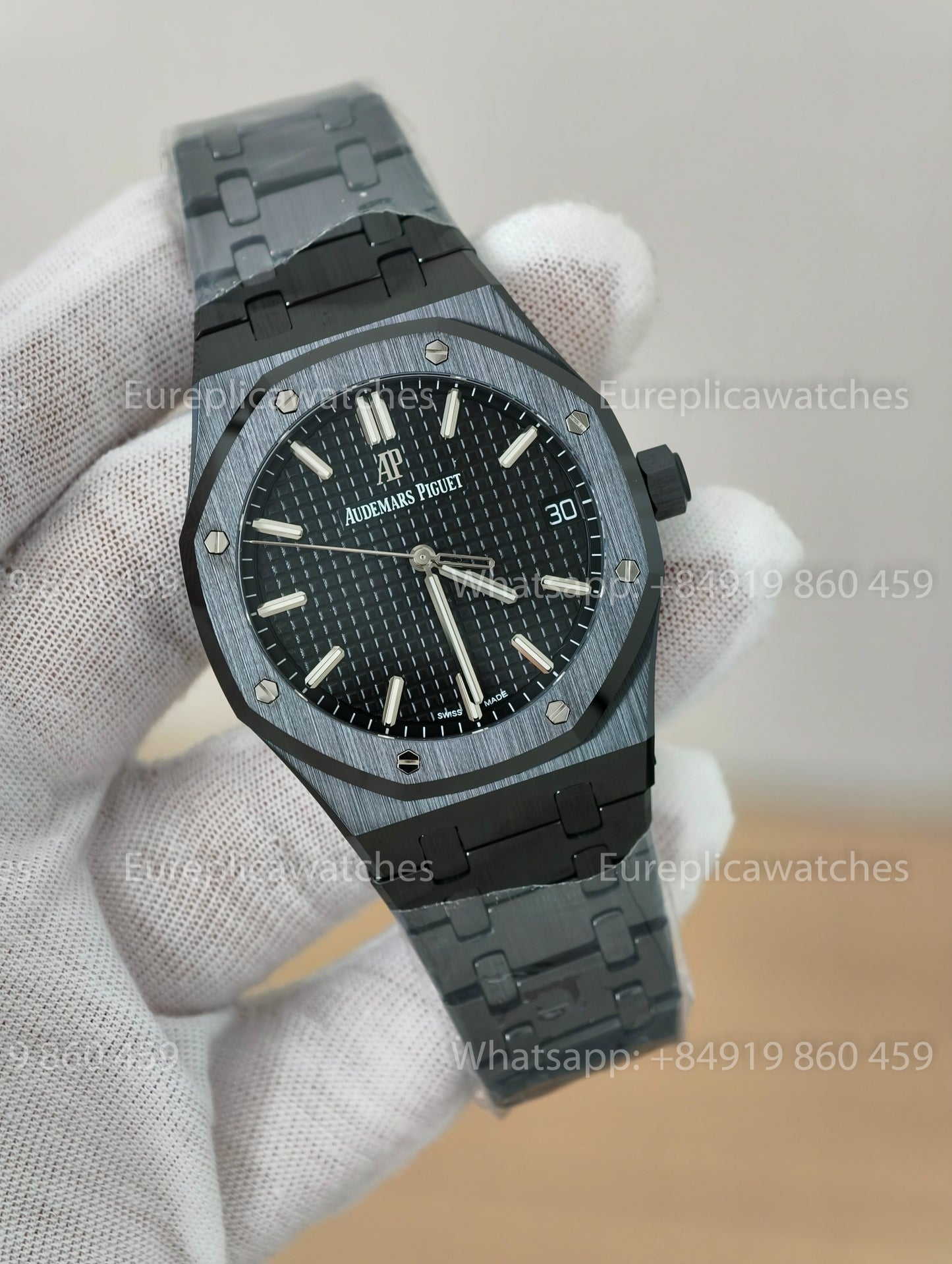 ZF - Audemars Piguet Royal Oak 15500ST Full Ceramic Black Cal. 4302 Free-Sprung Movement