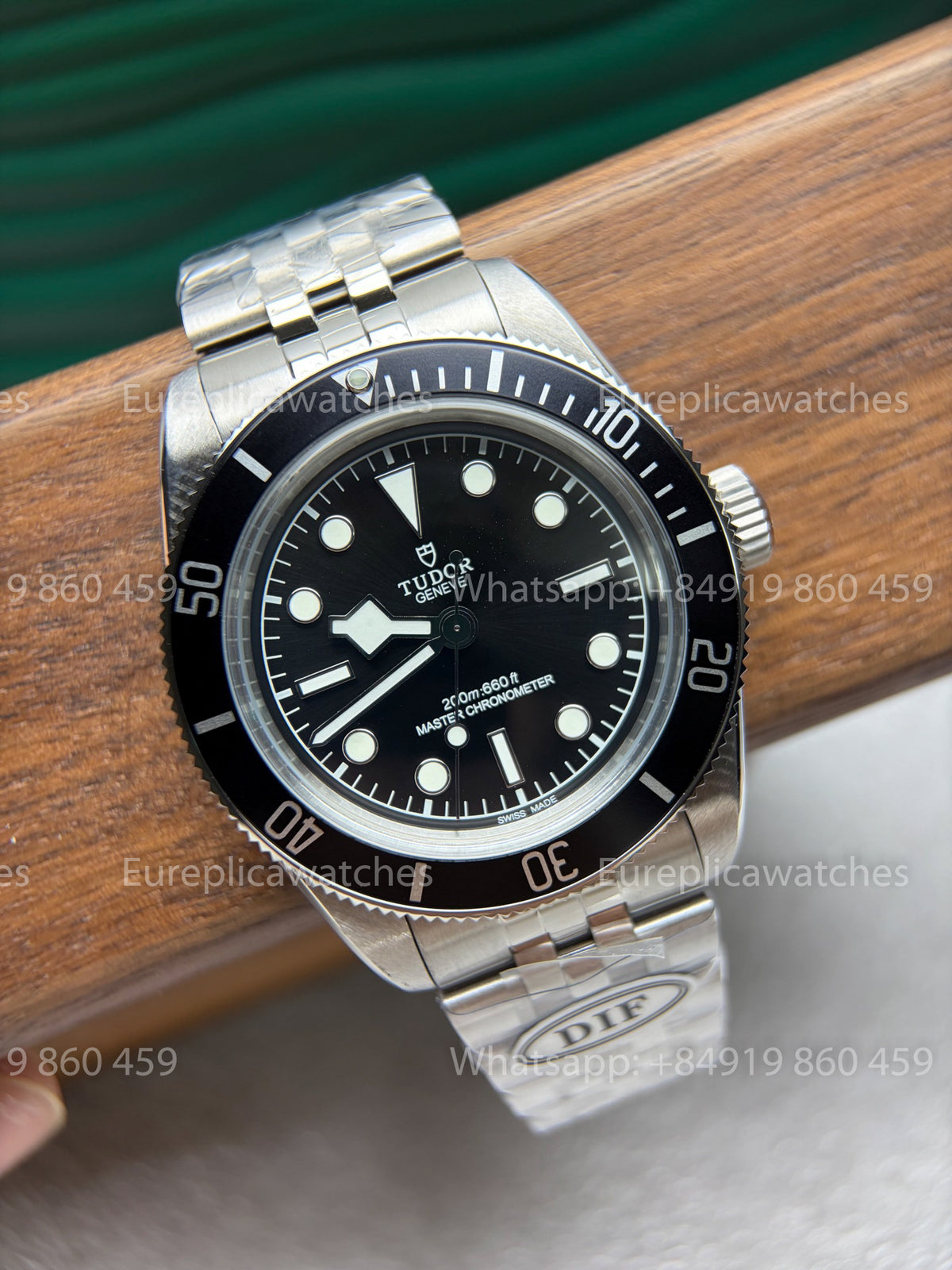 DiF Factory Tudor Black Bay 41 Monochrome – Black Bezel
