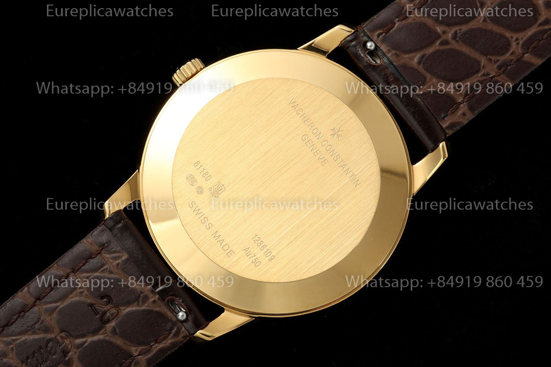 KZ Factory Vacheron Constantin traditionnelle 81180 White Dial and Yellow Gold Case
