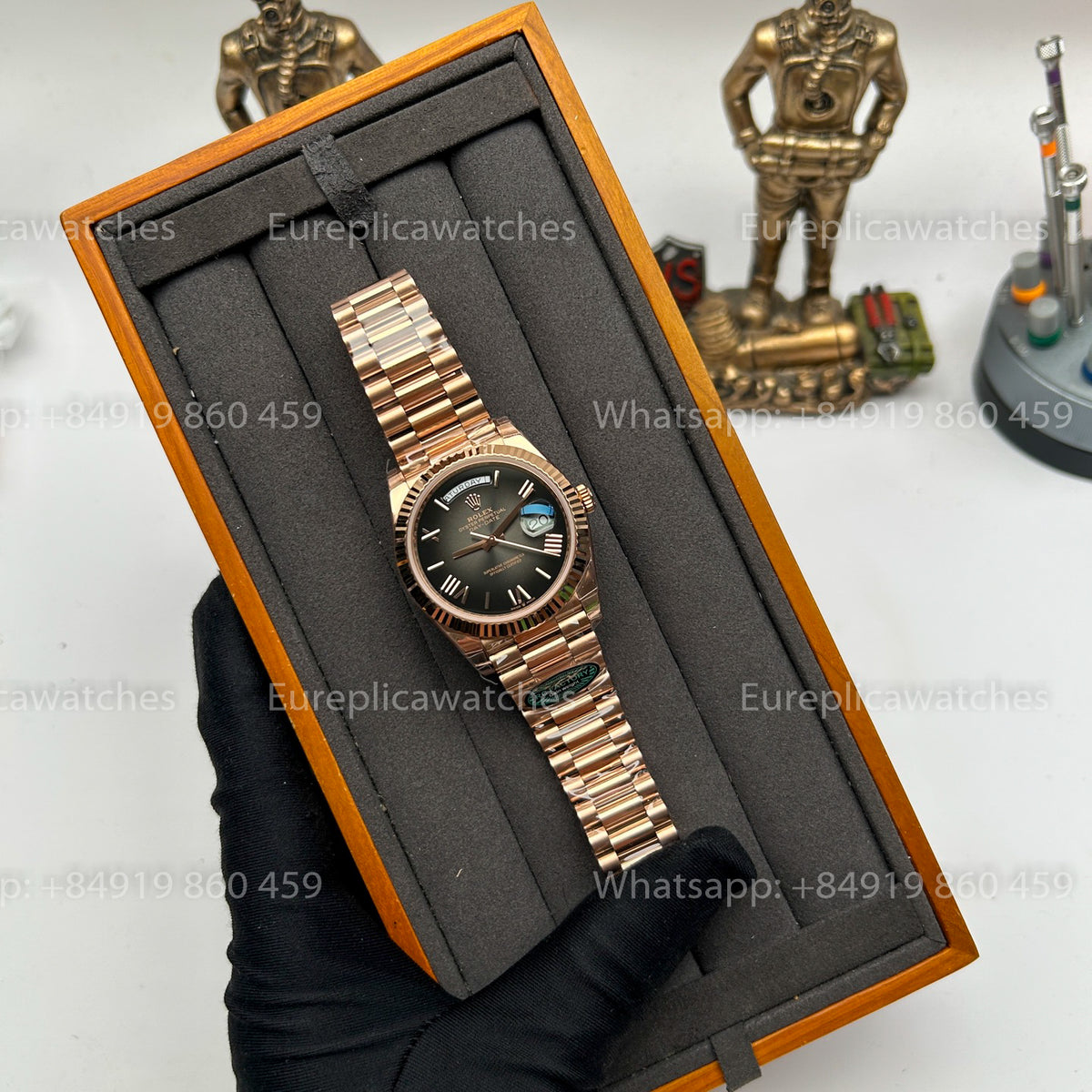 RC Factory - Rolex Daydate 40 228235-0055 Grey Dial RFC 3255 Movement
