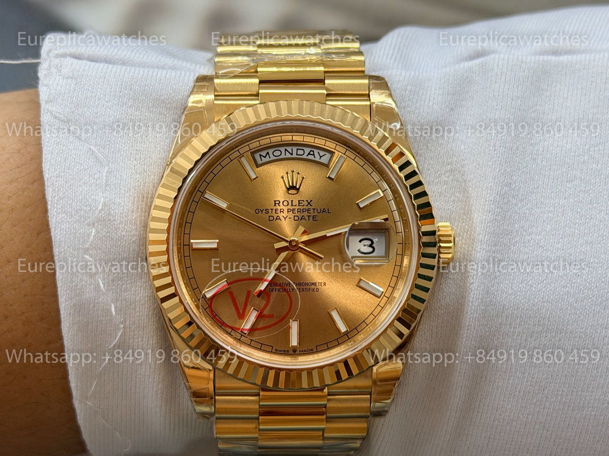 VSF Rolex Day-Date 40 228238-0003 Yellow Gold Champagne Dial VS Factory