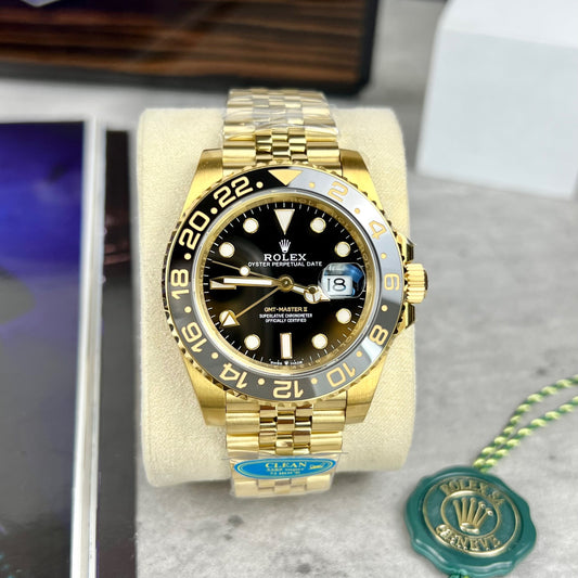 Rolex GMT-Master II 126718GRNR-0001 Gold-wrapped at Clean factory