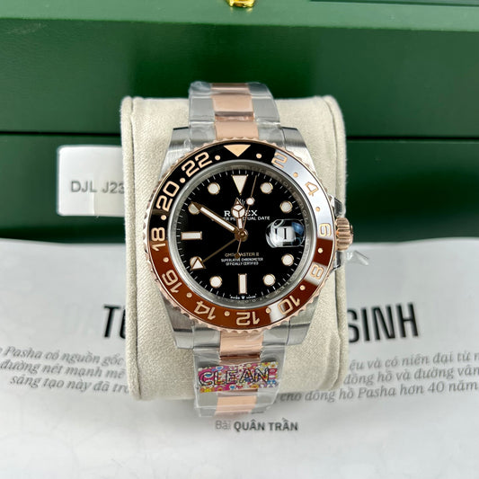 Rolex GMT-Master II Root Beer Men's Watch 126711CHNR-0002 Rose gold Wrapped