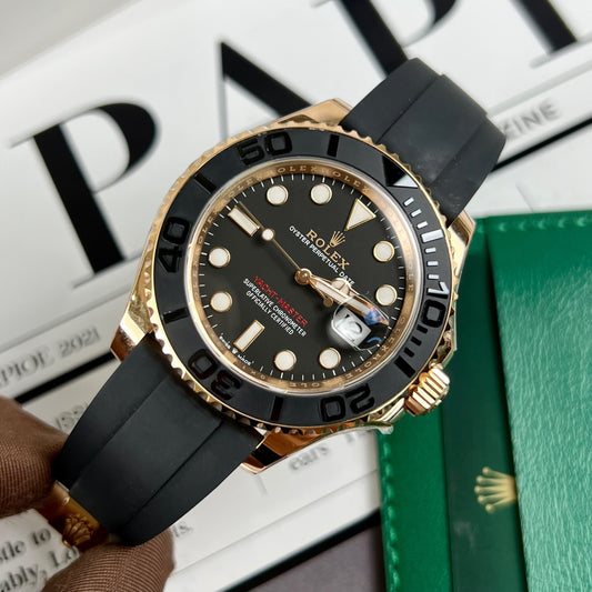 Rolex Yacht-Master 40 Rose Gold Men's Watch 126655-0002 18k rose gold coated