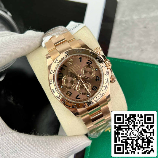 Rolex Daytona 116515 Rose Gold Chocolate Arabic Dial – BT Factory beste 1:1 Edition