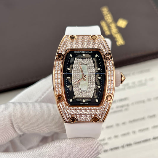 Richard Mille RM 07-01 1:1 Best Edition RM Factory custom full diamonds case