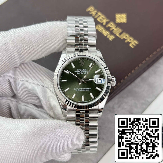 Replica Rolex Datejust 31 278274-0018 EW Factory 31mm Olive dial