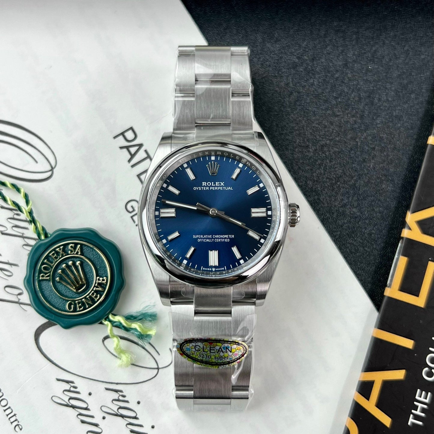 Rolex Oyster Perpetual M126000-0003 36MM 1:1 Best Edition Clean Factory blaues Zifferblatt