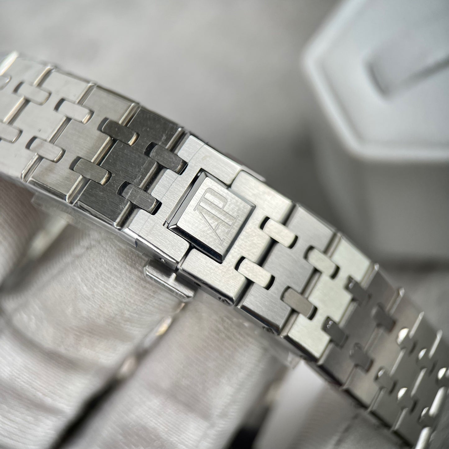 Audemars Piguet Royal Oak 67651IP.ZZ.1261IP.01 1:1 Best Edition ZF Factory Blaues Zifferblatt Moissanit-Lünette