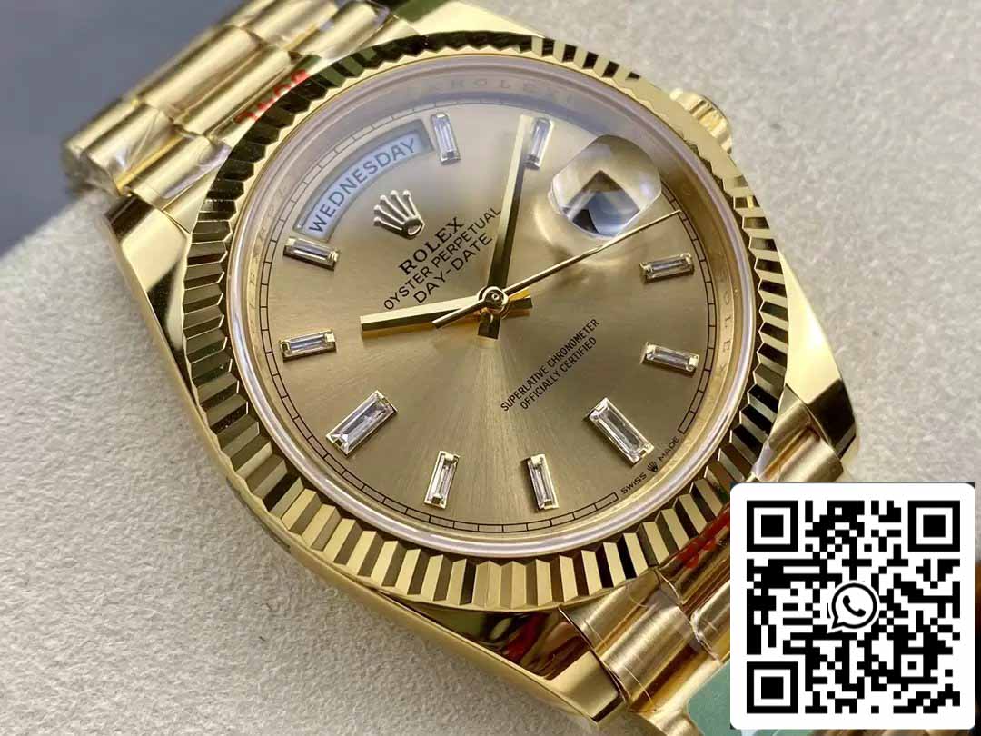 Rolex Day Date 40 M228238-0005 Gelbgold-Zifferblatt 1:1 Best Edition AR Factory 3255 Uhrwerk
