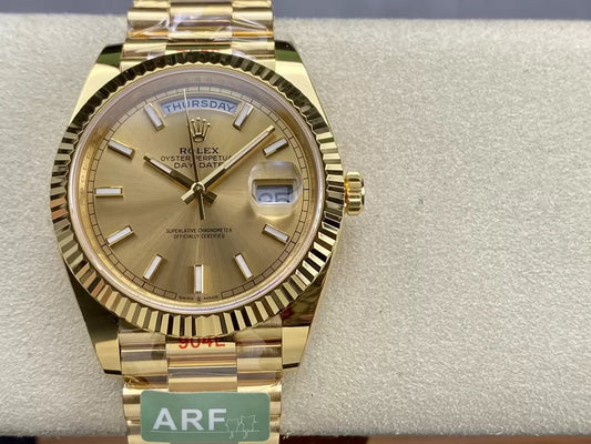 Rolex Day Date 40 M228238-0003 Yellow Gold Dial 1:1 Best Edition AR Factory 3255 Movement