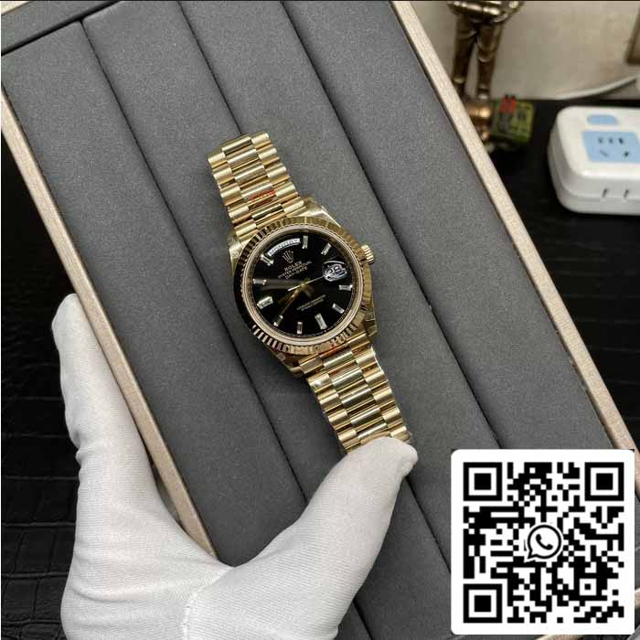 Rolex Day Date 40 M228238-0004 Cadran Diamant Noir 1:1 Meilleure Édition GM Factory V3 Version Contrepoids