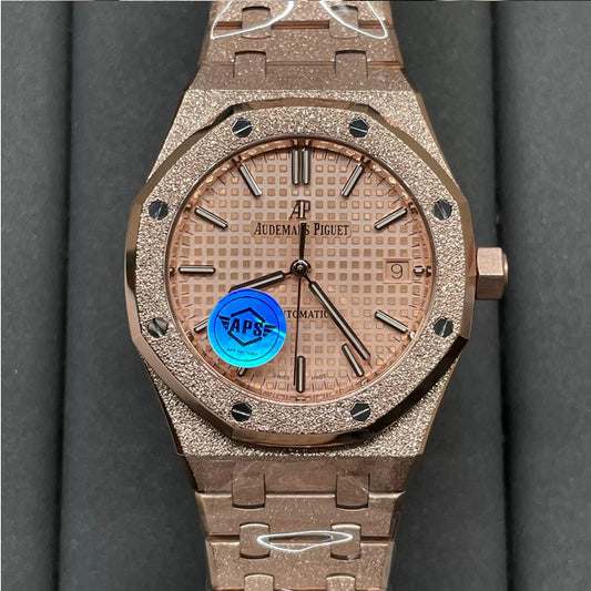Audemars Piguet 15454OR.GG.1259OR.03 Frost Gold 1:1 best edition APS Factory Rose Gold dial Rose gold