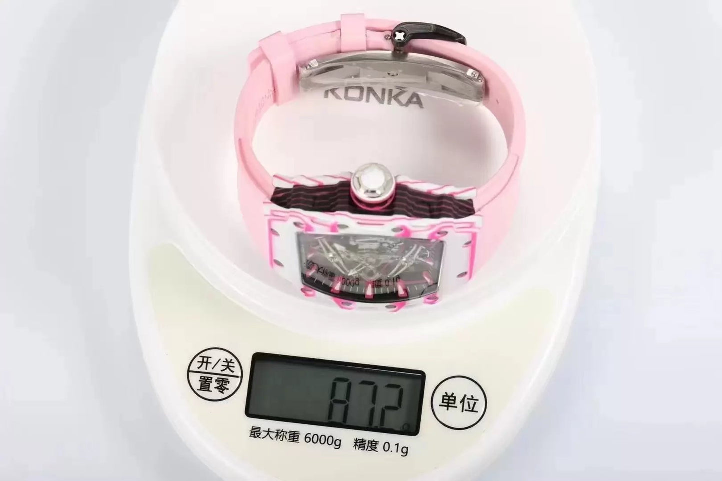 Richard Mille Bubba Watson Tourbillon RM38-02 1:1 Best Edition White Rubber Strap