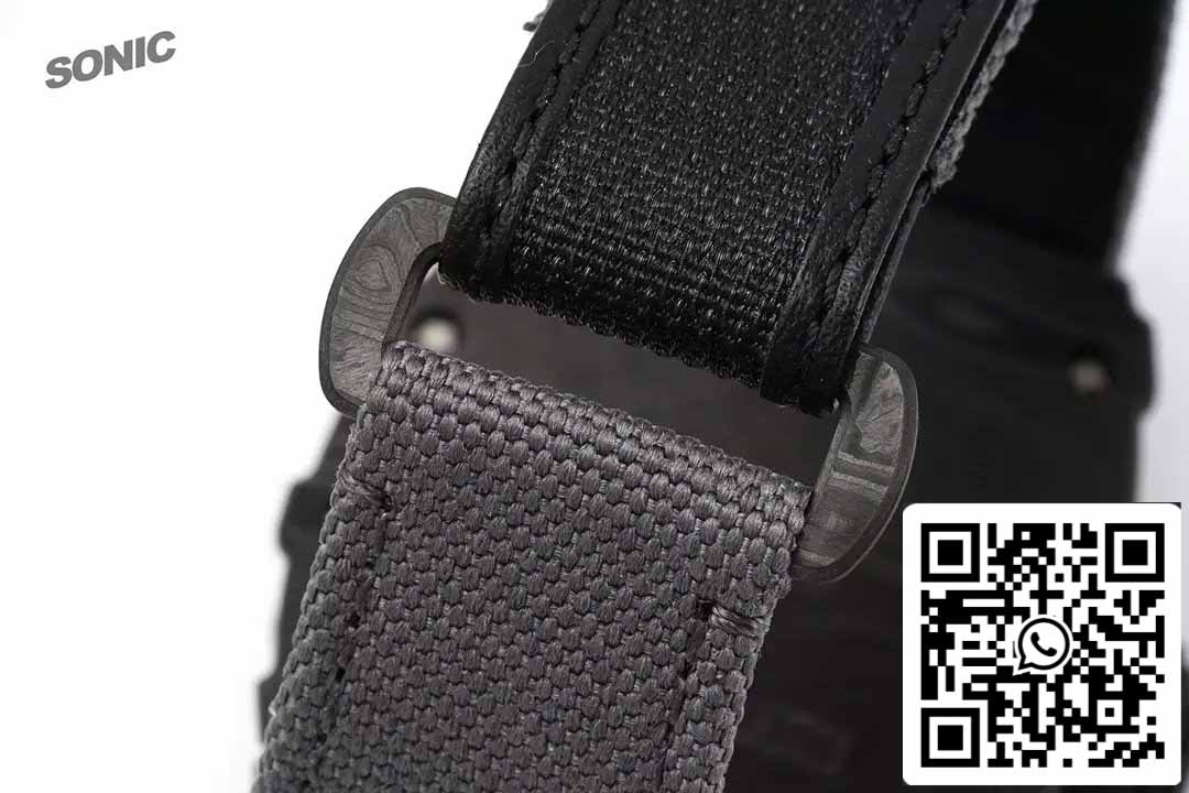 Richard Mille RM35-01 Sonic Factory 1:1 Best Edition Weiß Carbon NTPT Graues Klettband