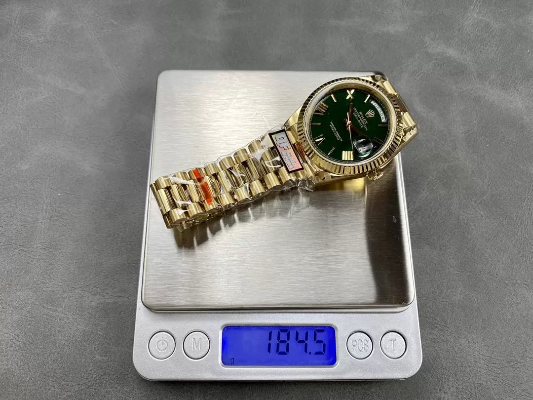 Rolex Day Date m228238 V5 40 mm QF Factory 1:1 Meilleure édition cadran vert lunette