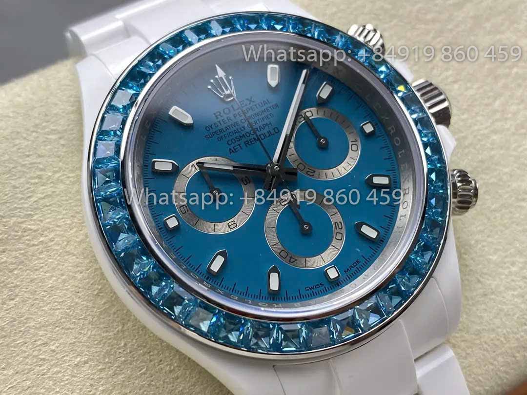 AET REMOULD Keramik Rolex Daytona „Abu Dhabi Blue“ Lünettenstein 1:1 Best Clone Edition