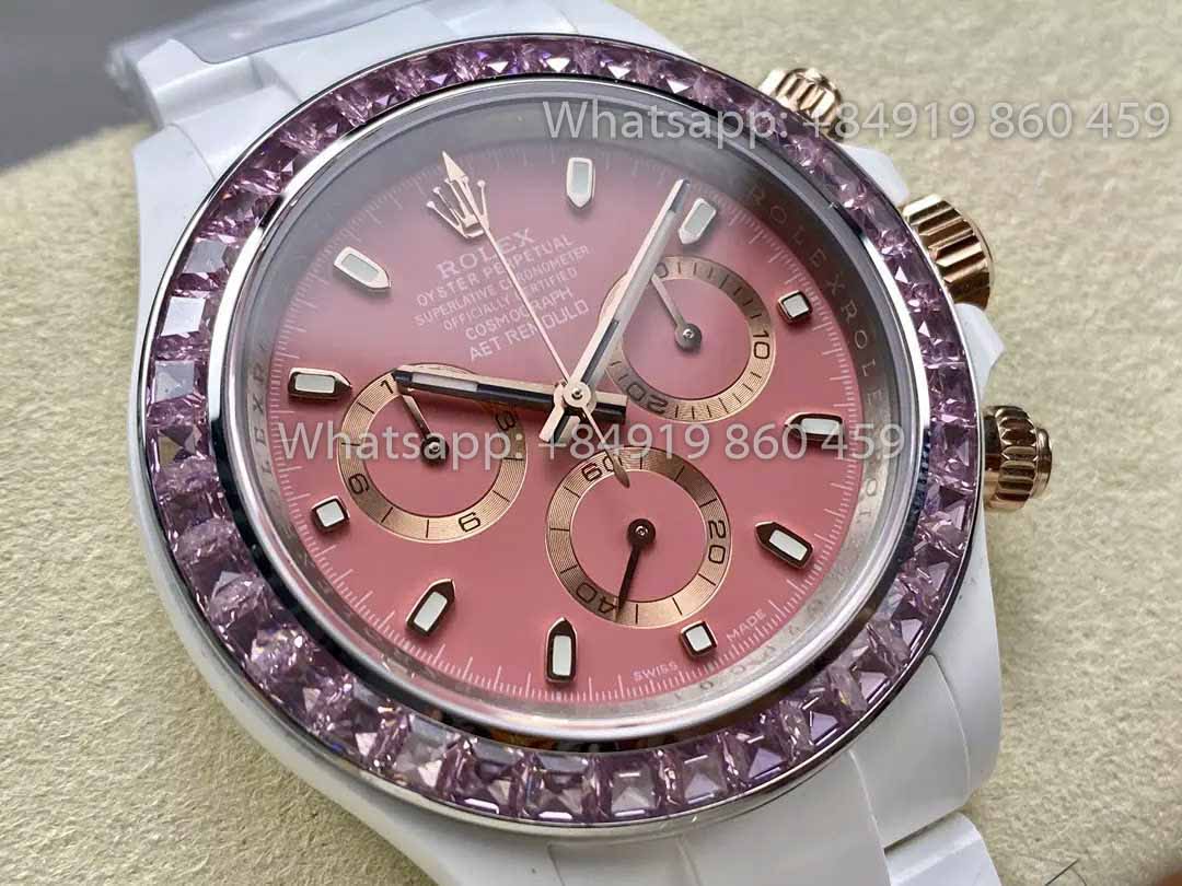 AET REMOULD Keramik Rolex Daytona "ACherry Blossom Pink" Lünettenstein 1:1 Best Clone Edition