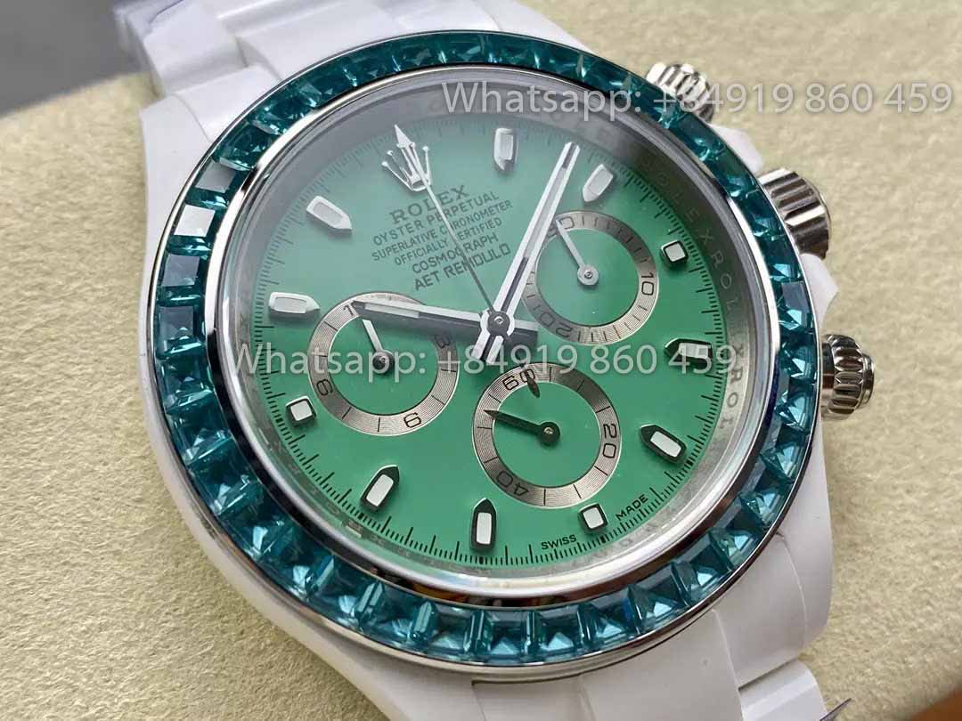 AET REMOULD Keramik Rolex Daytona „Biscay Green“ Lünettenstein 1:1 Best Clone Edition