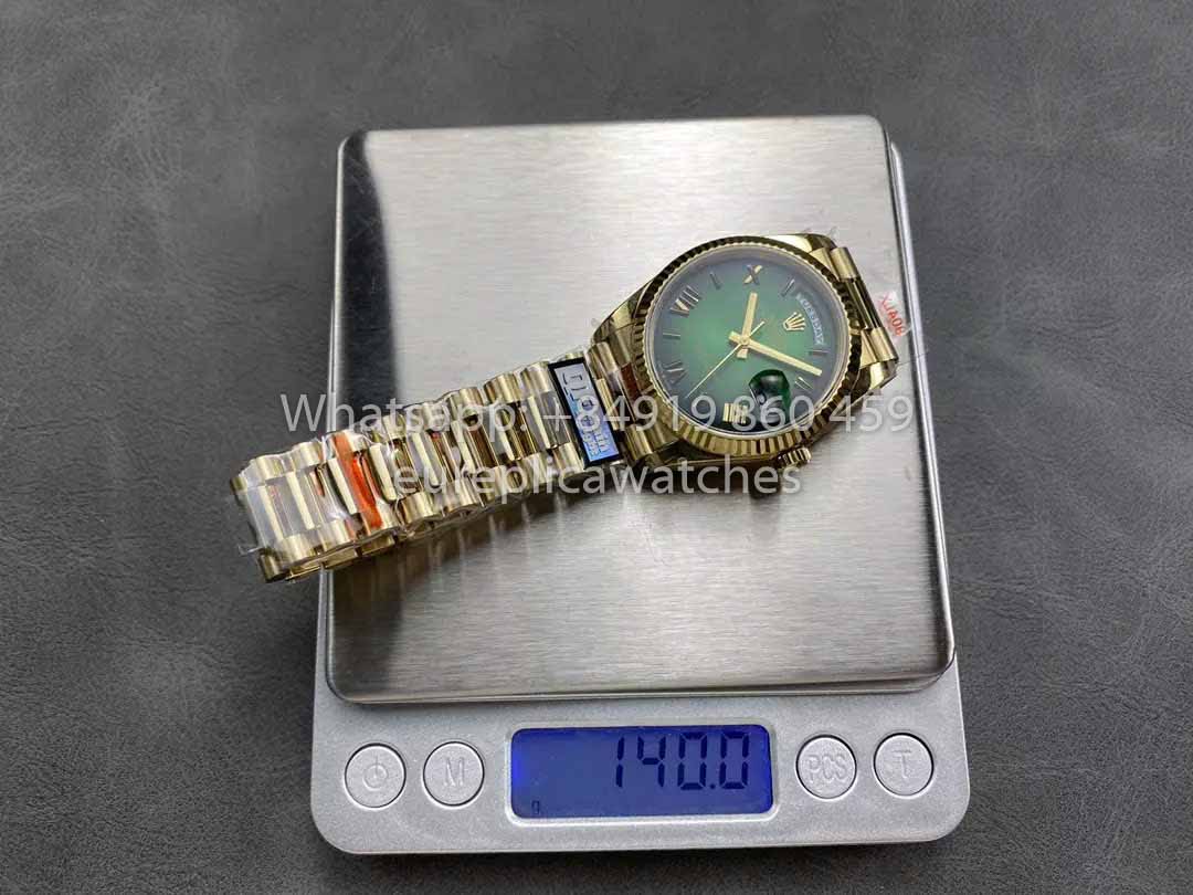 Rolex Day Date M128238 QF Factory 1:1 Meilleur clone de chiffres Cadran vert