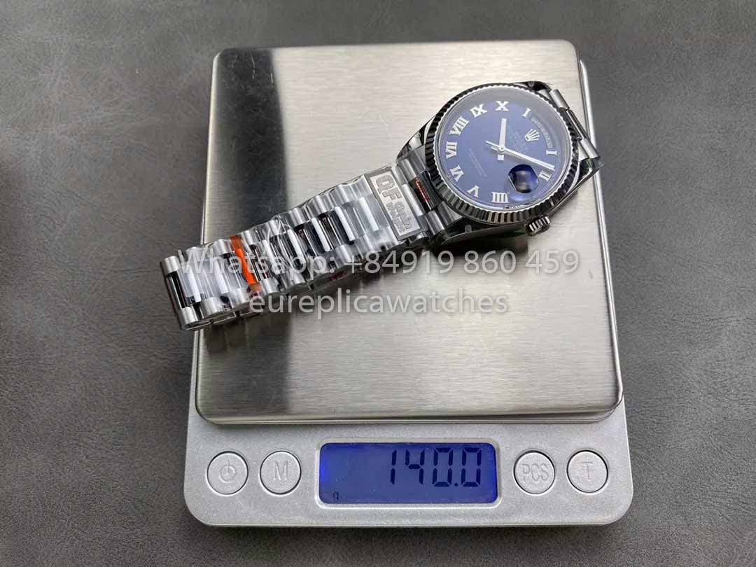 Rolex Day Date M128239 QF Factory 1:1 Beste Kopie Ziffern blaues Zifferblatt