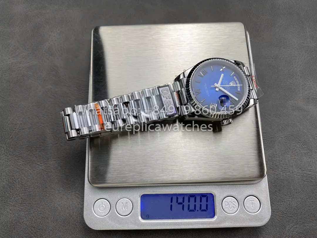 Rolex Day Date M128239 QF Factory 1:1 Best Clone Blue Ombré Dial