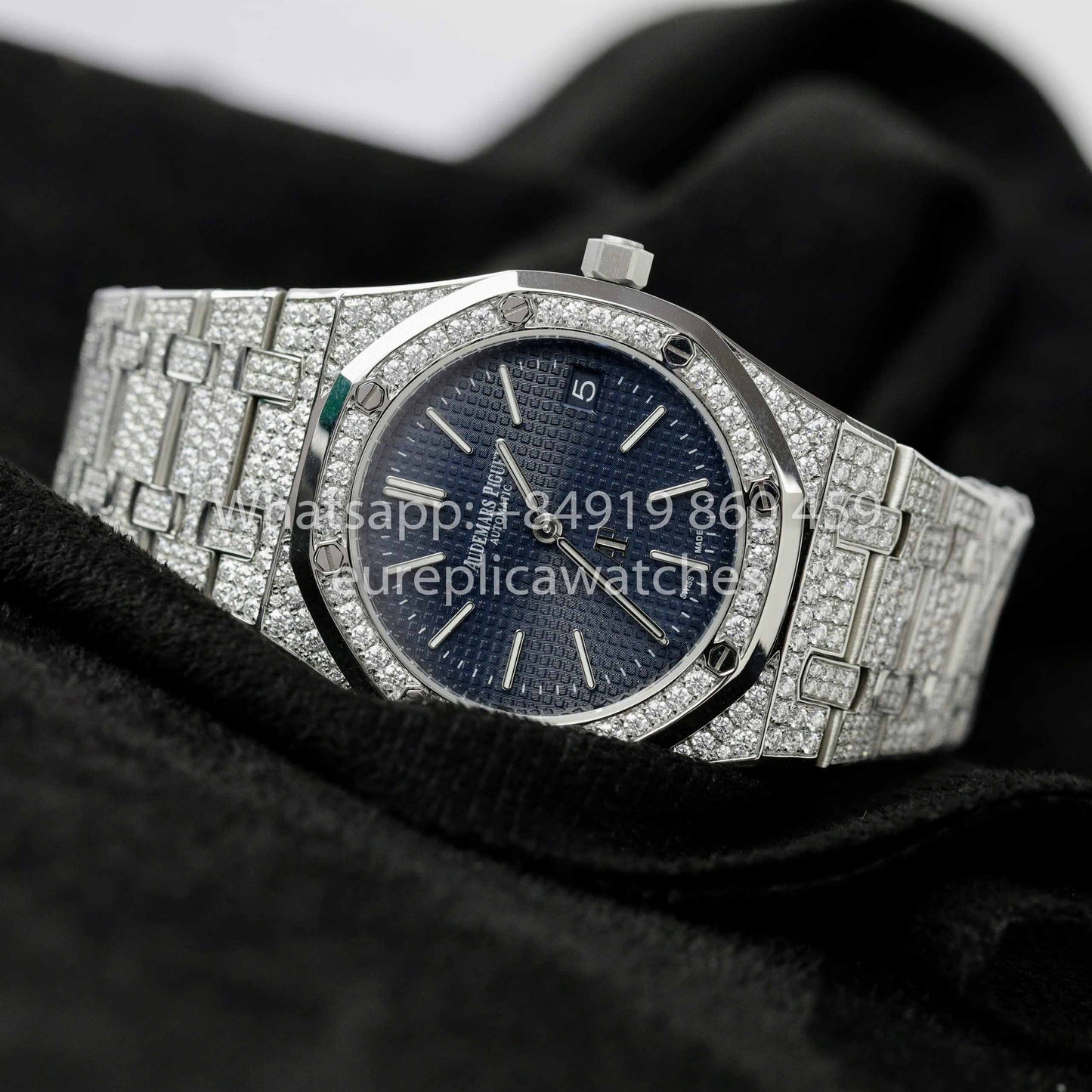 Audemars Piguet Royal Oak 15202ST.OO.1240ST.01 Diamants Moissanite Personnalisés 1:1 Meilleur Clone
