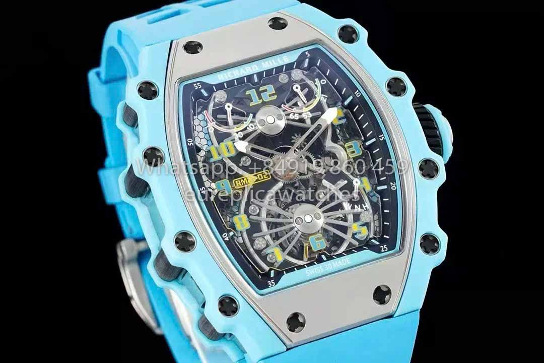Montre Tourbillon Tiffany Bleue Richard Mille RM21-01 1:1 meilleur clone RM Factory