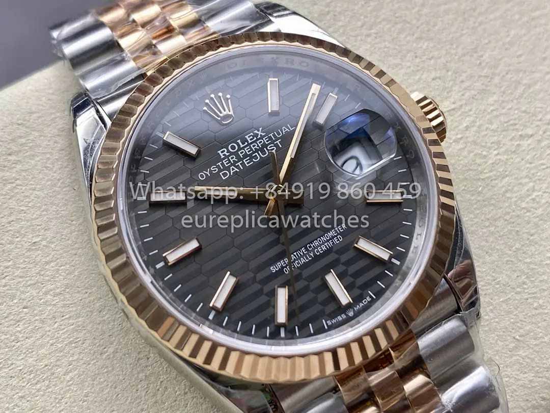 Rolex DateJust 36 126233 Cadran Rhodium 1:1 Meilleur Clone VS Factory 904L Acier