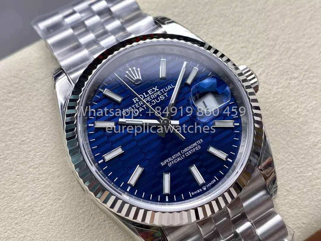 Rolex Datejust 36 M126234-0049 Cadran Bleu 1:1 Meilleur Clone VS Factory 904L Acier