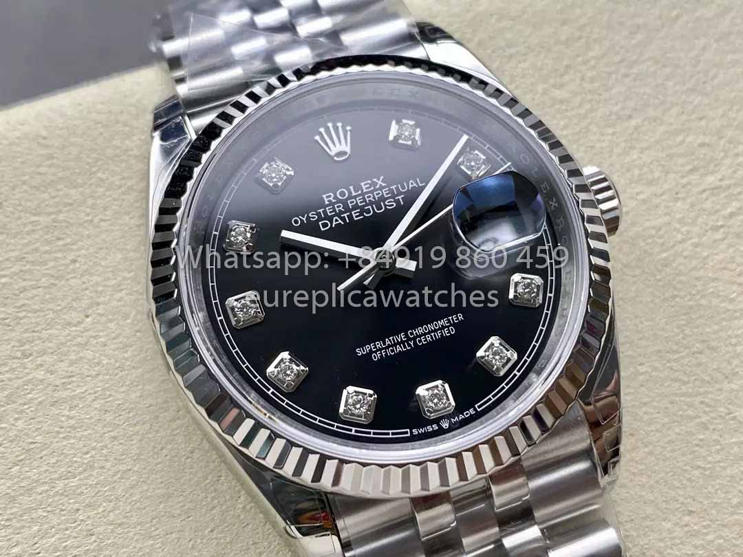 Rolex Datejust 36 126234 Cadran Diamant Noir 1:1 Meilleur Clone VS Usine