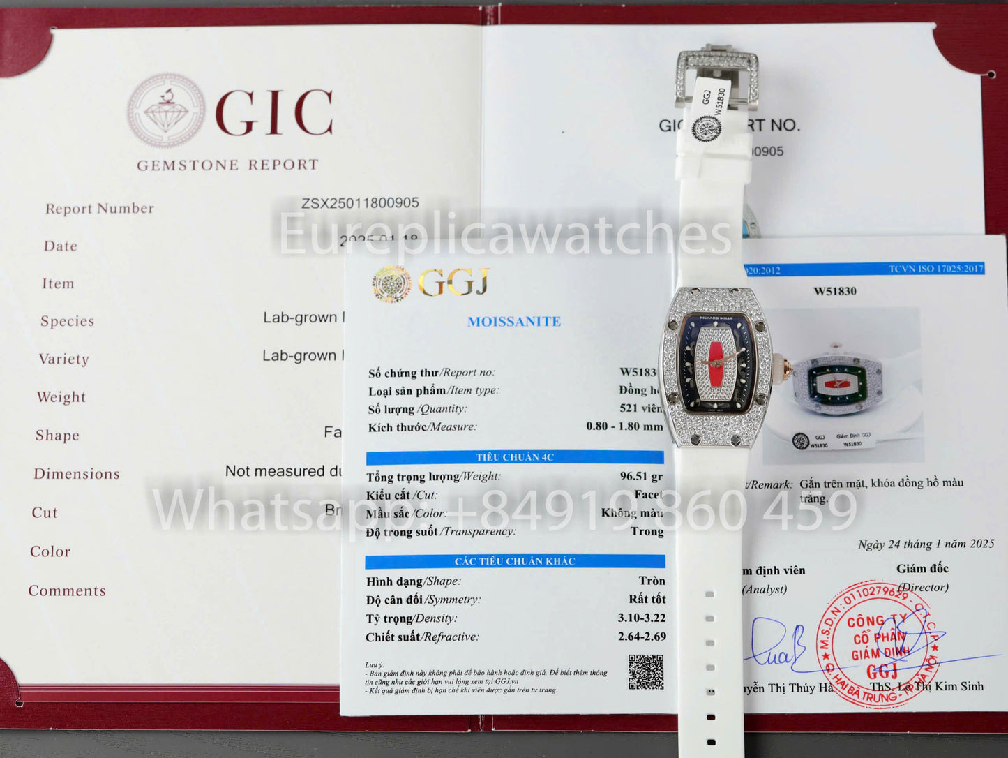 Richard Mille RM 07-01 1:1 Bester Klon RM Fabrik Custom Moissanite Case Silber