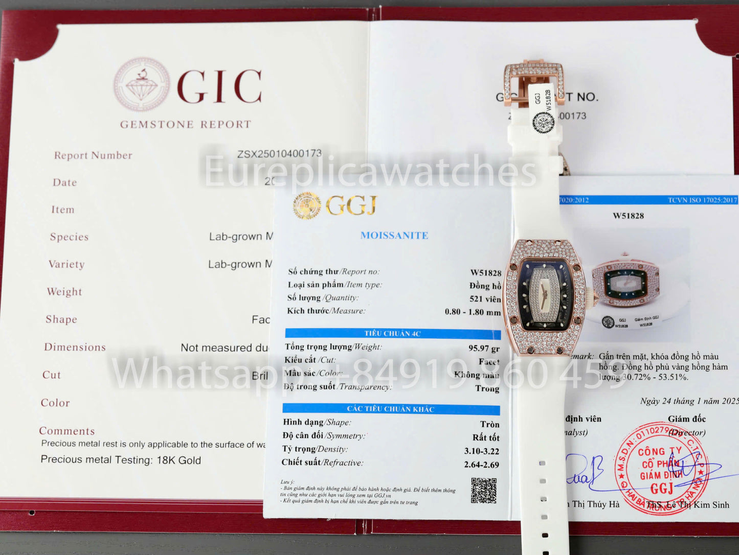 Richard Mille RM 07-01 1:1 Bester Klon RM Fabrik Custom Moissanite Case Roségold