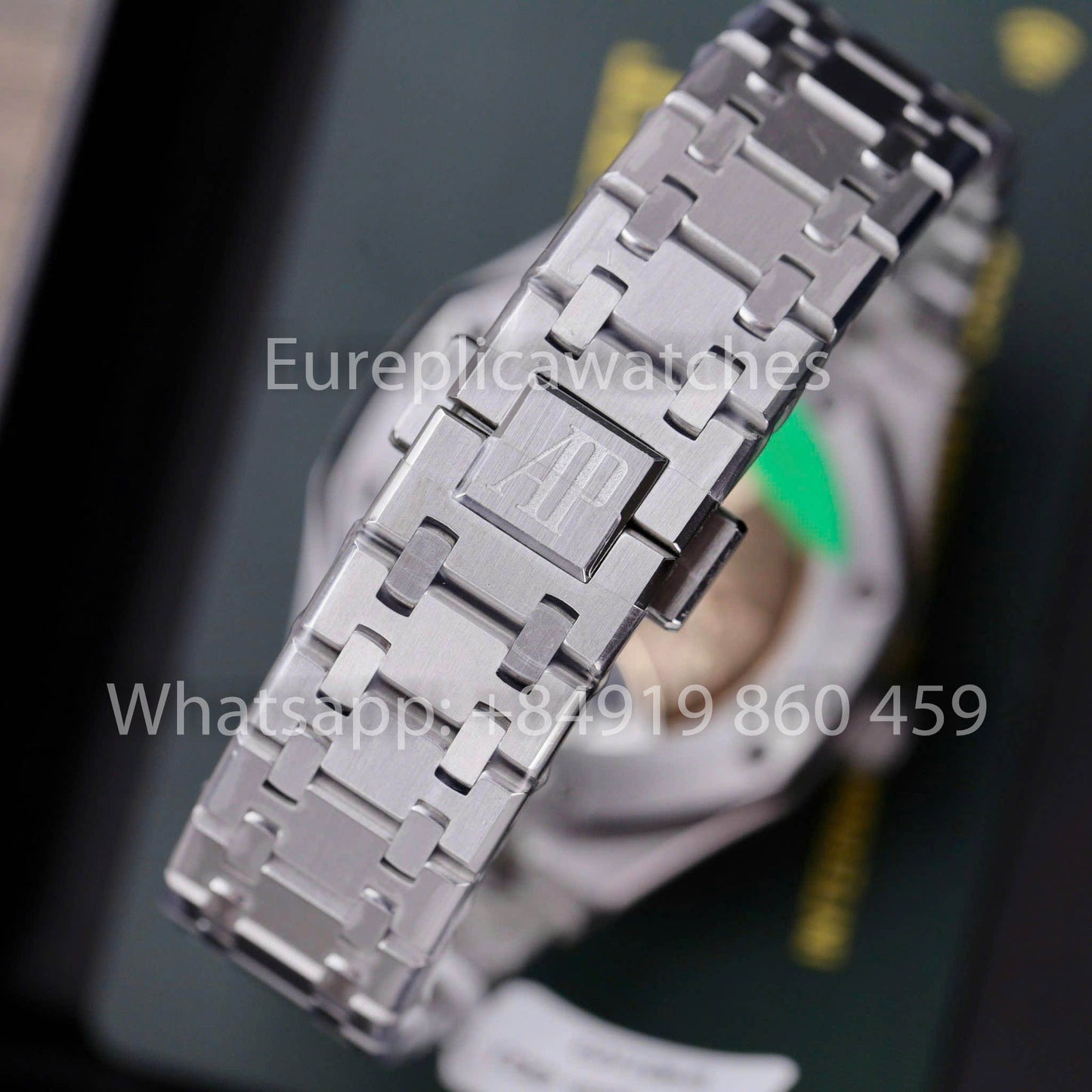 Montre Audemars Piguet 15451ST.ZZ.1256ST.01 personnalisée, réplique 1:1, lunette en moissanite