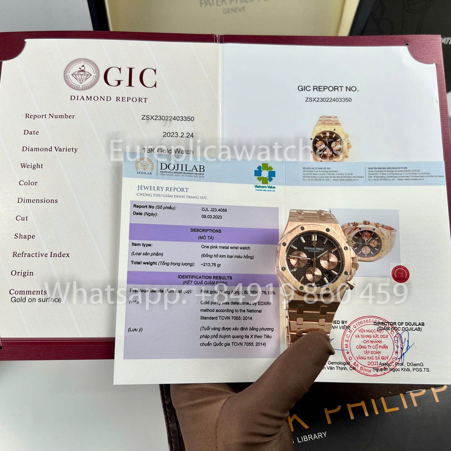 Audemars Piguet Royal Oak Chronograph 26331OR Custom Watch 1:1 Best Clone 18k Gold Filled