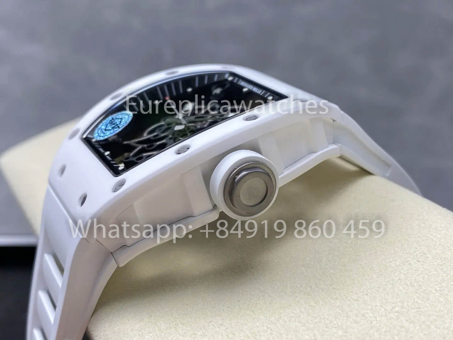 RICHARD MILLE RM055 Weißes Keramikgehäuse 1:1 Bester Klon APS Factory Weißes Armband