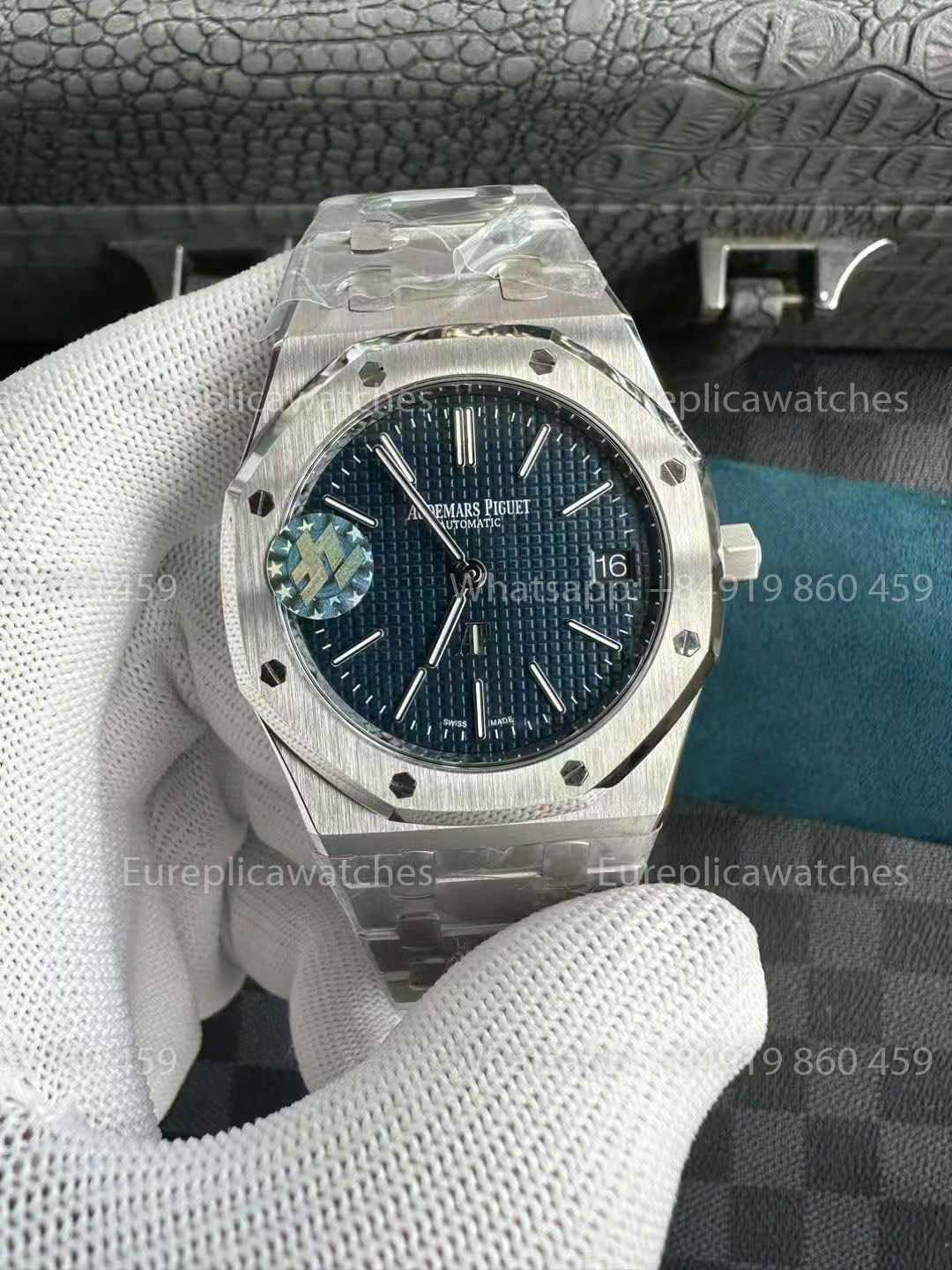 Audemars Piguet Royal Oak 15202IP.OO.1240IP.01 1:1 Bester Klon ZF Factory Rauchblaues Zifferblatt