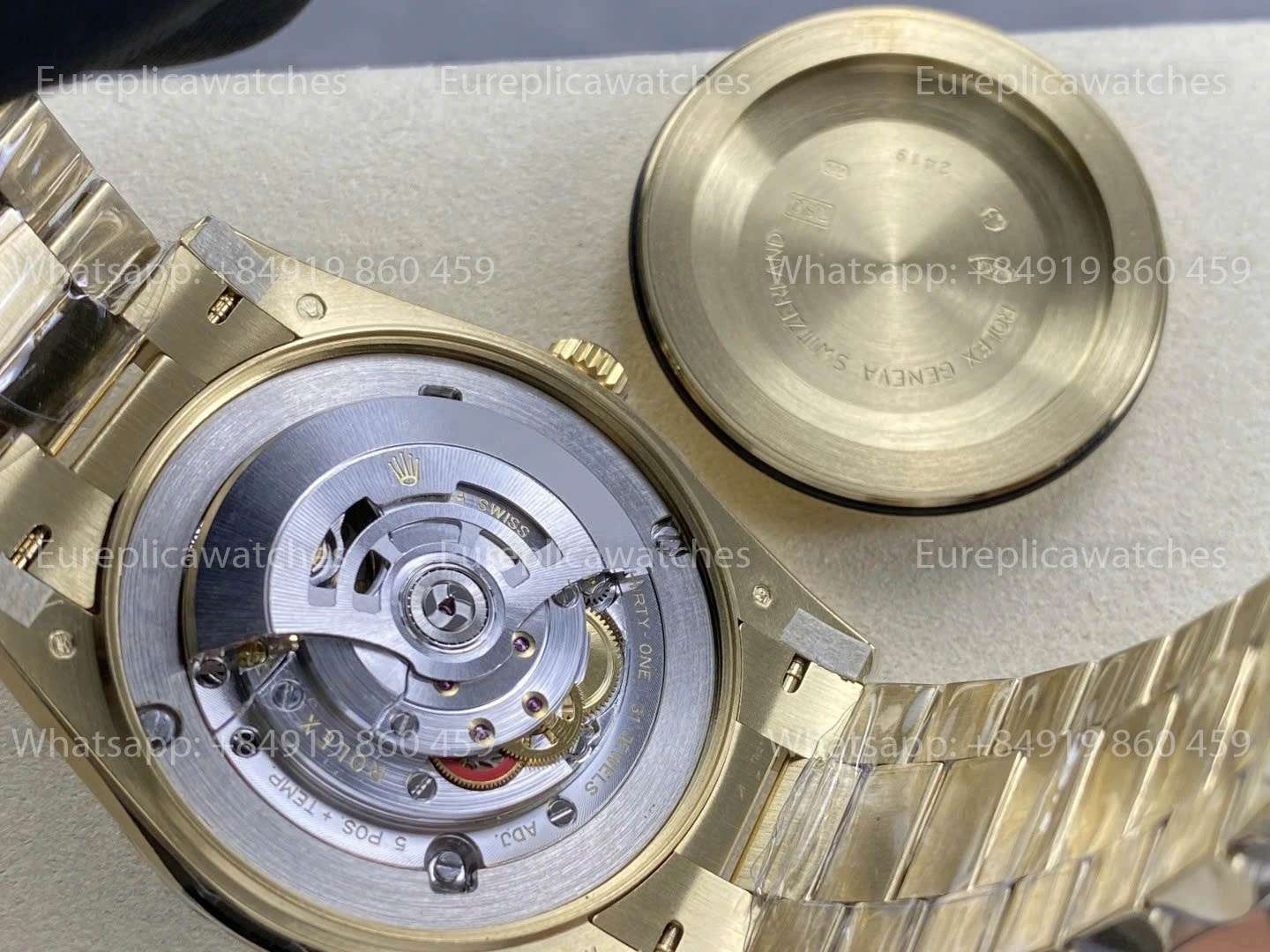 RC Factory Rolex Yellow Gold Day Date 40 228238-0069 Yellow Dial 1:1 Best Version 211 gram