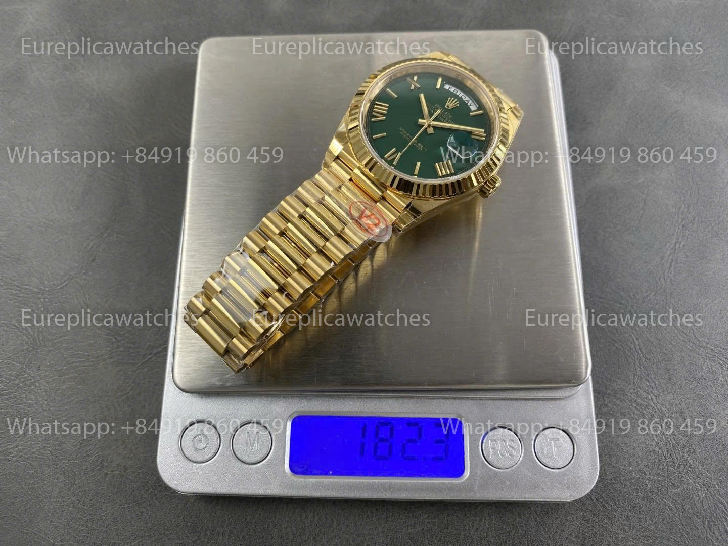 VSF Factory - Rolex Day Date 40 M228238 Cadran Vert Or Jaune VS Factory V2
