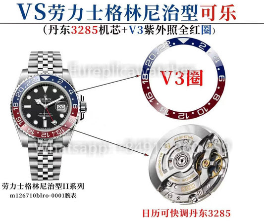 VS Rolex “Pepsi” GMT V3 Review with 3285 Movement