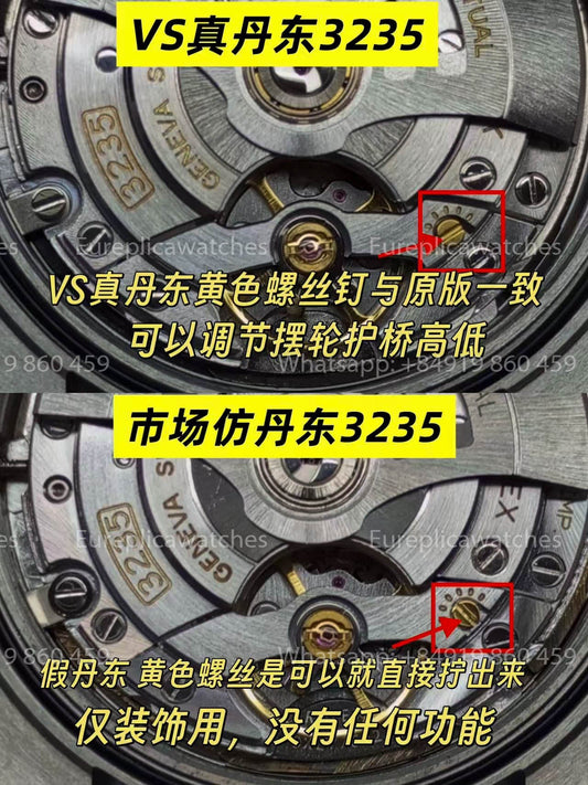 How to Identify the Genuine VS Dandong 3235 Movement vs. Fake SH3135 Modifications