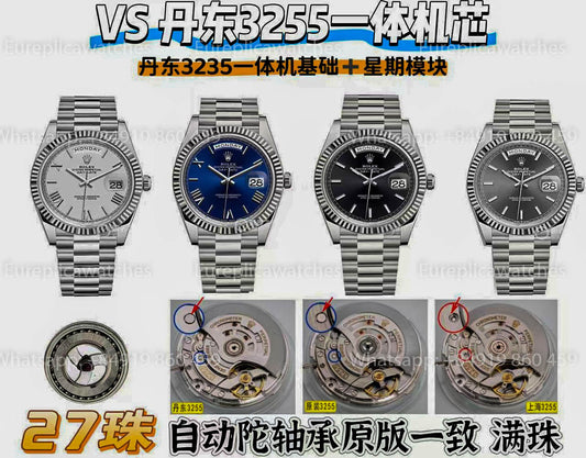 VS Dandong 3255 Integrated Replica Movement — “True 3235 Lineage” for Day-Date Builds