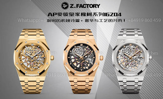 ZF Factory New Release – Audemars Piguet Royal Oak 16204 Skeleton