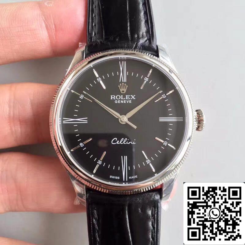 Rolex Cellini 50509 MKS Factory Cadran noir 1:1 Meilleure édition suisse ETA3132