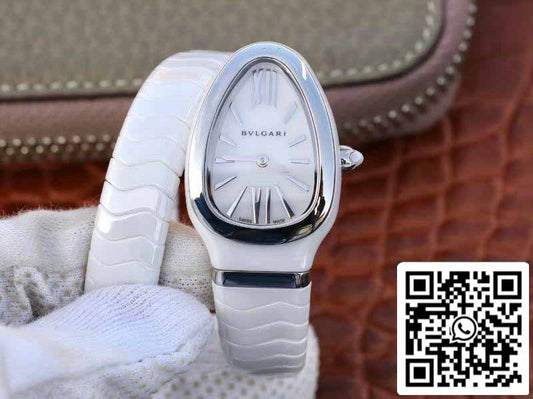 Bvlgari Srpenti Spiga 102613 1:1 Best Edition BV Factory Silver steel Swiss Quartz Movement