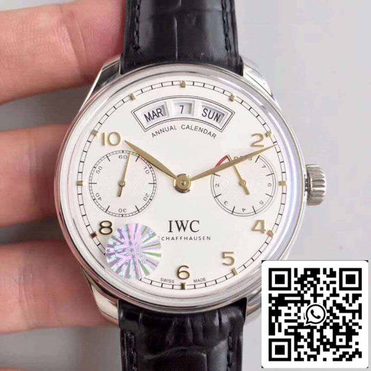 IWC Portugieser Calendrier annuel IW503501 YL Factory 1:1 Meilleure édition suisse ETA52850 Cadran blanc
