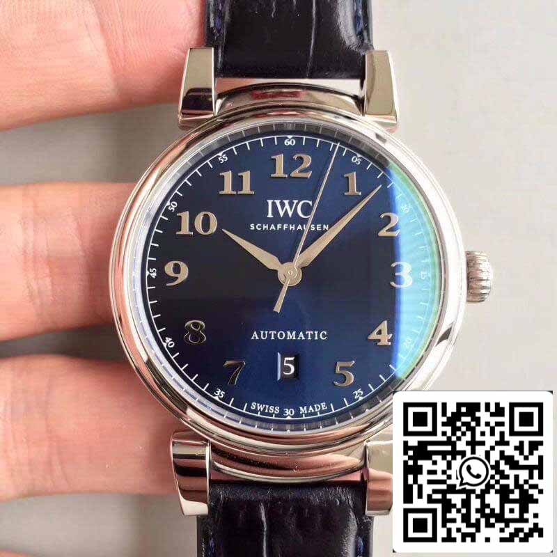 IWC Da Vinci IW356605 MKS Factory 1:1 Best Edition Swiss ETA2892 Blaues Zifferblatt mit silbernen Markierungen