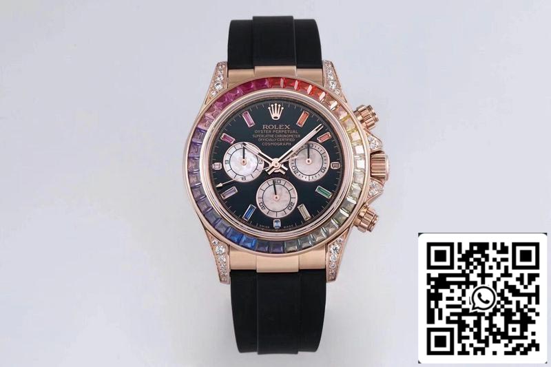 Rolex Daytona 116595RBOW 1:1 Best Edition BL Factory Roségold Schweizer ETA4130