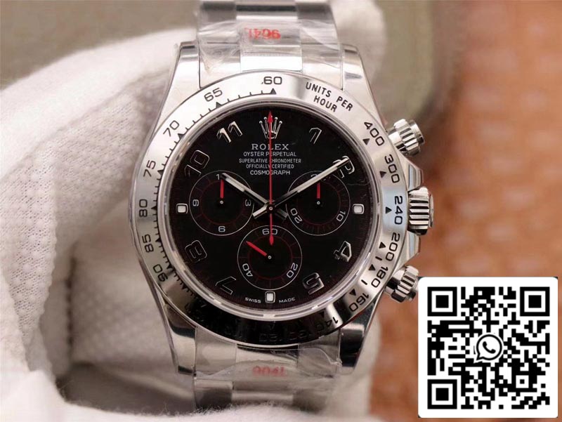 Rolex Daytona Cosmograph 116509-78599 1:1 Best Edition Noob Factory Schwarzes Zifferblatt Schweizer ETA4130