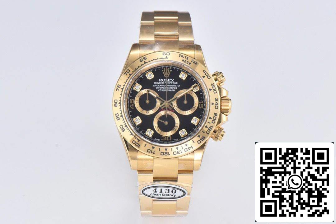 Rolex Cosmograph Daytona M116508-0016 1:1 Best Edition Clean Factory Schwarzes Zifferblatt